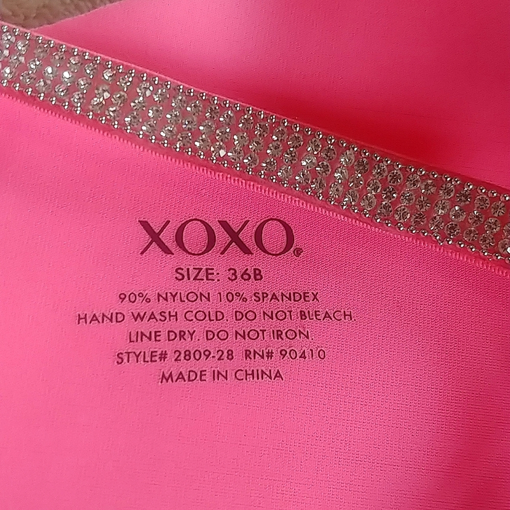 XOXO Intimates Rhinestone Bra